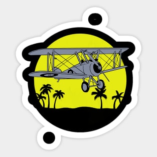 Sopwith Camel Art Deco Sticker